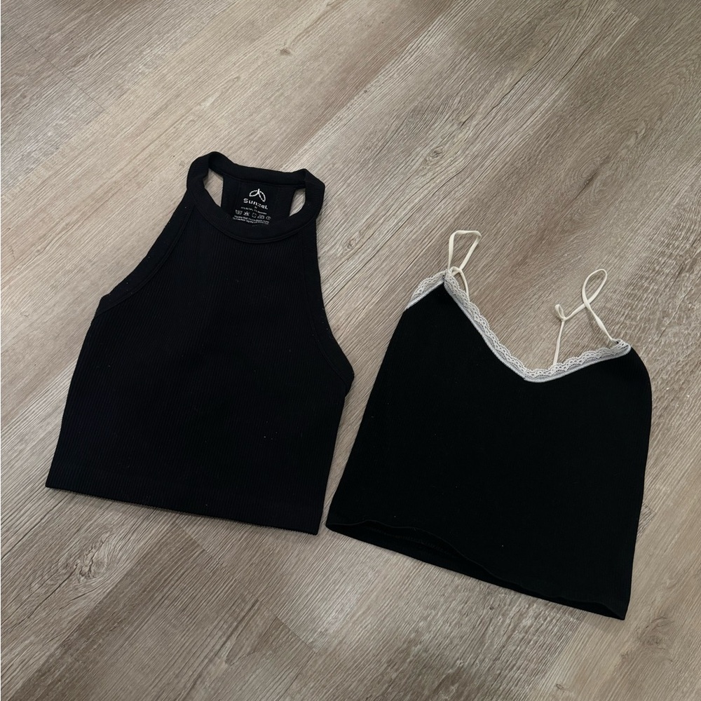 Bundle - 2 black crop tops